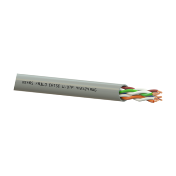 Cablu U/UTP, cat 5e, 4x2x24 AWG, Cupru, 305m - Mekas Kablo