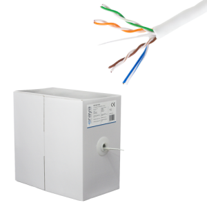 Cablu UTP, cat 5E, CUPRU 100%, 305m, 4x2x24 AWG - eRaya