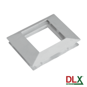 Rama alba simpla pentru aparataj 45x45 mm (2 module) - DLX
