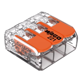 Conector derivatie 3 fire, max. 4 mm? (50 buc.) - WAGO Conector derivatie 3 fire, max. 4 mm? (50 buc.) - WAGO