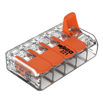 Conector derivatie 5 fire, max. 6 mm? (15 buc.) - WAGO Conector derivatie 5 fire, max. 6 mm? (15 buc.) - WAGO