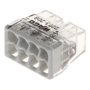 Conector compact de imbinare, 8 fire, max. 2.5 mm? (50 buc.) - WAGO Conector compact de imbinare, 8 fire, max. 2.5 mm? (50 buc.) - WAGO