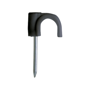 Clema cu cui pentru fixare cablu RN-6, negru (500 buc.) - CELO