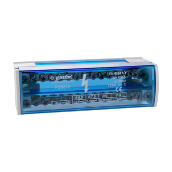 Bloc de distributie electrica, 2x15 poli, 125A - Plastim Bloc de distributie electrica, 2x15 poli, 125A - Plastim