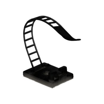 Suport plastic ajustabil pentru prindere cabluri, NEGRU, 25x18 mm, autoadeziv, 100 buc Suport plastic ajustabil pentru prindere cabluri, NEGRU, 25x18 mm, autoadeziv, 100 buc