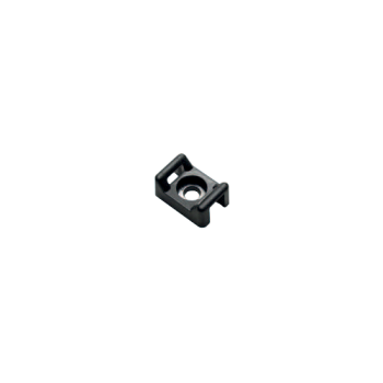 Suport plastic prindere coliere, NEGRU, 15x10x7 mm, 100 buc