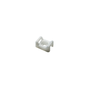 Suport plastic prindere coliere, ALB, 23x16x10 mm, 100 buc