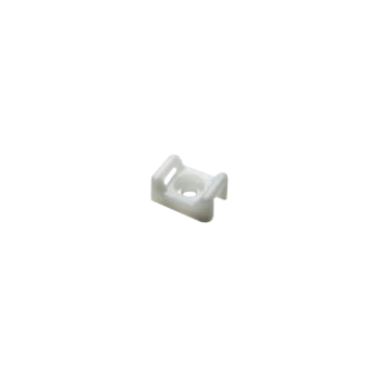 Suport plastic prindere coliere, ALB, 23x16x10 mm, 100 buc