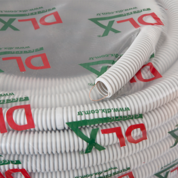 Tub flexibil (copex) D16, Halogen free, ignifug, cu fir tragere, rola 100 metri - DLX