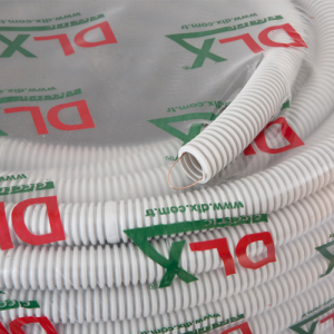 Tub flexibil (copex) D20, Halogen free, ignifug, cu fir tragere, rola 100 metri - DLX