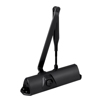 Amortizor hidraulic negru RAL9005 cu brat articulat - DORMA Amortizor hidraulic negru RAL9005 cu brat articulat - DORMA
