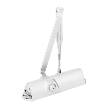 Amortizor hidraulic alb RAL9016 cu brat articulat - DORMA