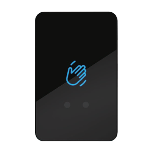 Buton de iesire Touchless ajustabil, plastic negru, montaj aparent, IP66