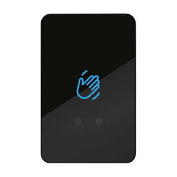 Buton de iesire Touchless ajustabil, plastic negru, montaj aparent, IP66 Buton de iesire Touchless ajustabil, plastic negru, montaj aparent, IP66