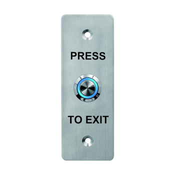 Buton de iesire, montaj ingropat, inox, LED, NO-NC-COM, 115 x 40 mm