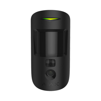 Detector de miscare PIR MotionCam Indoor, imunitate animale, wireless, negru - AJAX