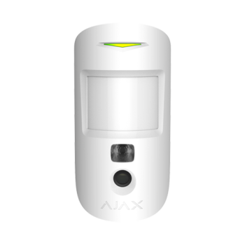 Detector de miscare PIR MotionCam Indoor, imunitate animale, wireless, alb - AJAX