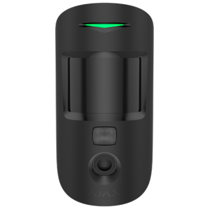 Detector de miscare PIR cu camera, Superior MotionCam HD (PhOD) anti-masking, wireless, negru - AJAX