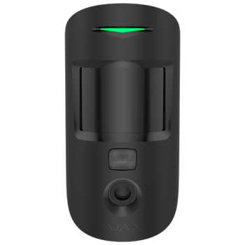 Detector de miscare PIR cu camera, Superior MotionCam HD (PhOD) anti-masking, wireless, negru - AJAX