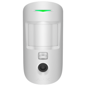 Detector de miscare PIR cu camera, Superior MotionCam HD (PhOD) anti-masking, wireless, alb- AJAX