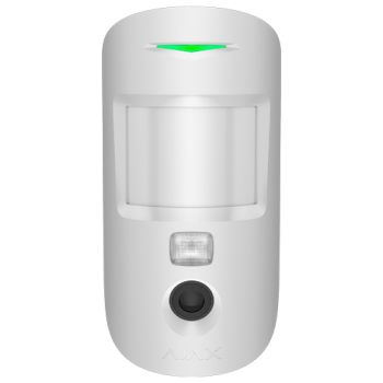 Detector de miscare PIR cu camera, Superior MotionCam HD (PhOD) anti-masking, wireless, alb- AJAX
