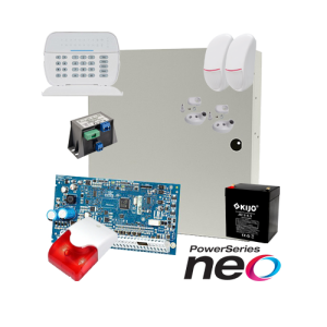 Kit alarma la efractie DSC NEO cu sirena interioara