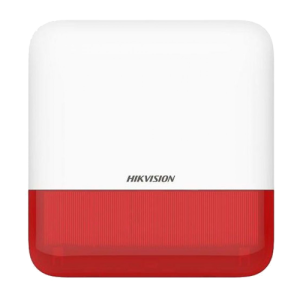 Sirena wireless AX PRO de exterior cu flash, led Rosu, 868Mhz - HIKVISION