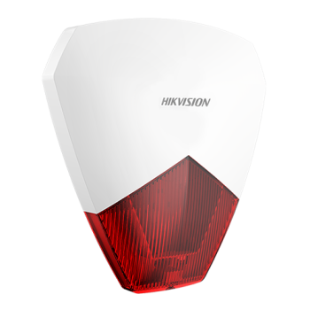 Sirena cablata AX PRO de exterior cu flash, led Rosu, IP54 - HIKVISION Sirena cablata AX PRO de exterior cu flash, led Rosu, IP54 - HIKVISION