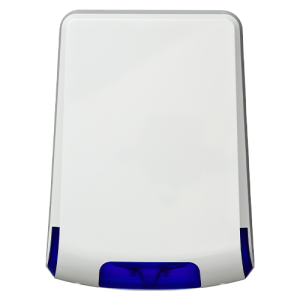 Sirena piezo de exterior, LED albastru, 85/105 db, baterie integrata de 9V, certificata GRADE 2, Clasa IV - Teletek