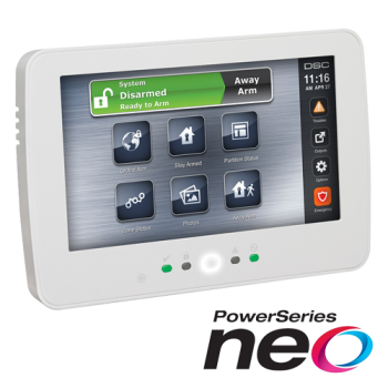 Tastatura touch screen color 7``, 128 zone, cititor proximitate, alb, EN/RO, SERIA NEO - DSC Tastatura touch screen color 7``, 128 zone, cititor proximitate, alb, EN/RO, SERIA NEO - DSC