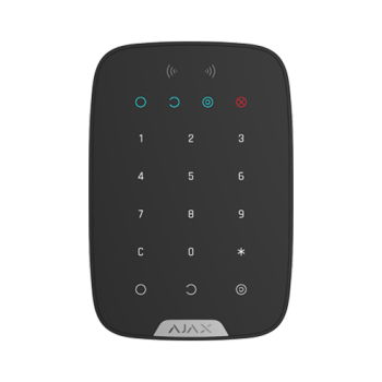 Tastatura cu cititor carduri, wireless, negru - AJAX