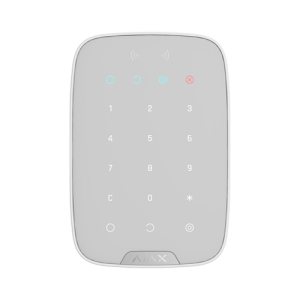Tastatura cu cititor carduri, wireless, alb - AJAX