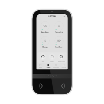 Tastatura KeyPad TouchScreen, alb - AJAX