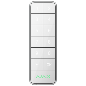 Tastatura Superior Keypad Outdoor, Fibra alb- AJAX