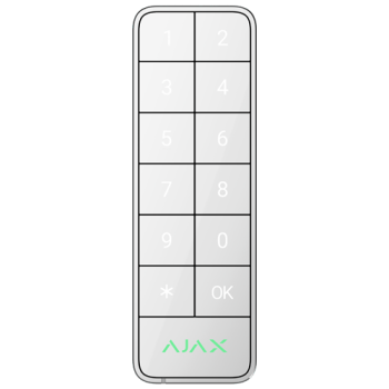 Tastatura Superior Keypad Outdoor, Fibra alb- AJAX