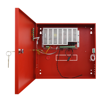Sursa de alimentare EN 54-4, 27.6V/1.6A, cutie metalica cu loc acumulatori 2x7Ah/12V - PULSAR Sursa de alimentare EN 54-4, 27.6V/1.6A, cutie metalica cu loc acumulatori 2x7Ah/12V - PULSAR