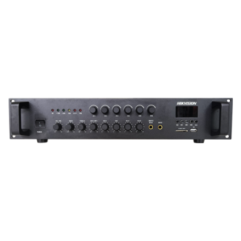 Amplificator Analog, 240W, 6 zone, 2xAUX, EMC IN, 2xMic, Bluetooth, USB, SD Card, MP3 - HIKVISION Amplificator Analog, 240W, 6 zone, 2xAUX, EMC IN, 2xMic, Bluetooth, USB, SD Card, MP3 - HIKVISION