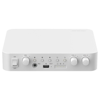 Amplificator IP doua zone, 80W, Alarma, USB, Bluetooth - HIKVISION Amplificator IP doua zone, 80W, Alarma, USB, Bluetooth - HIKVISION