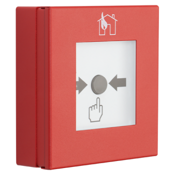 Buton adresabil de alarmare incendiu de interior, din metal,clasa B, cu izolator incorporat, certified EN54-11/ 17 - TELETEK Buton adresabil de alarmare incendiu de interior, din metal,clasa B, cu izolator incorporat, certified EN54-11/ 17 - TELETEK