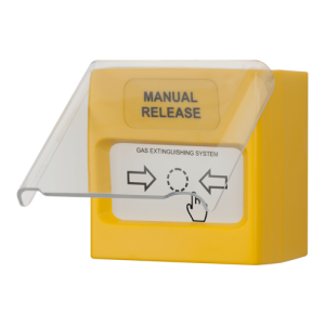 Buton conventional de alarmare incendiu de interior, capac protectie, compatibil IVY - TELETEK