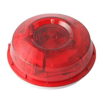Flash inteligent, lentila de culoare rosie (EN54-23 clasa O), cu izolator, Morley-IAS - Honeywell Flash inteligent, lentila de culoare rosie (EN54-23 clasa O), cu izolator, Morley-IAS - Honeywell