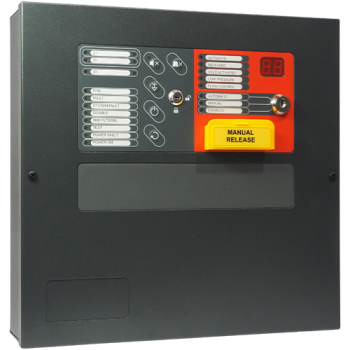 Centrala de stingere a incendiului, 2/1 zone, LCD, EN54 - TELETEK