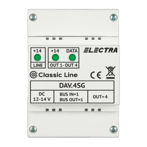 Doza derivatie video DAV.4SG Classic 4 iesiri - ELECTRA