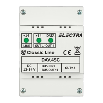 Doza derivatie video DAV.4SG Classic 4 iesiri - ELECTRA