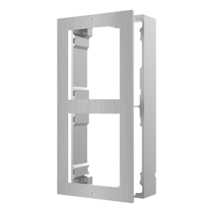 Rama montaj aparent din otel inoxidabil, 2 module, pentru Interfon modular - HIKVISION