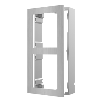Rama montaj aparent din otel inoxidabil, 2 module, pentru Interfon modular - HIKVISION Rama montaj aparent din otel inoxidabil, 2 module, pentru Interfon modular - HIKVISION