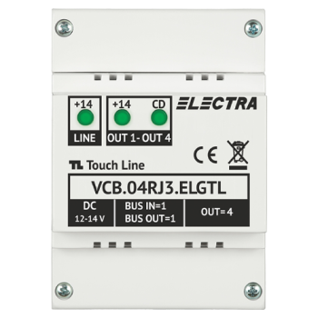 Doza derivatie video 4 iesiri, conectori RJ45, G3 - ELECTRA Doza derivatie video 4 iesiri, conectori RJ45, G3 - ELECTRA