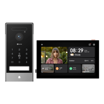 Videointerfon 4K, recunoastere faciala, scanare biometrica a palmei, monitor 8``, IR, Wi-Fi6 - EZVIZ