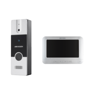 Kit videointerfon analogic 7'', conectare 4 fire - HIKVISION