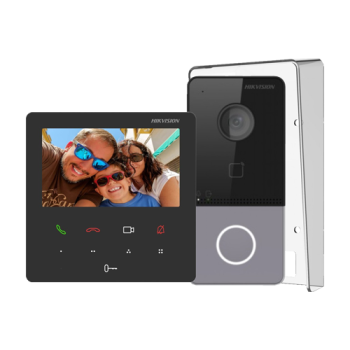 KIT videointerfon pentru 1 familie, Wi-Fi 2.4Ghz, monitor 4.3 inch - HIKVISION KIT videointerfon pentru 1 familie, Wi-Fi 2.4Ghz, monitor 4.3 inch - HIKVISION
